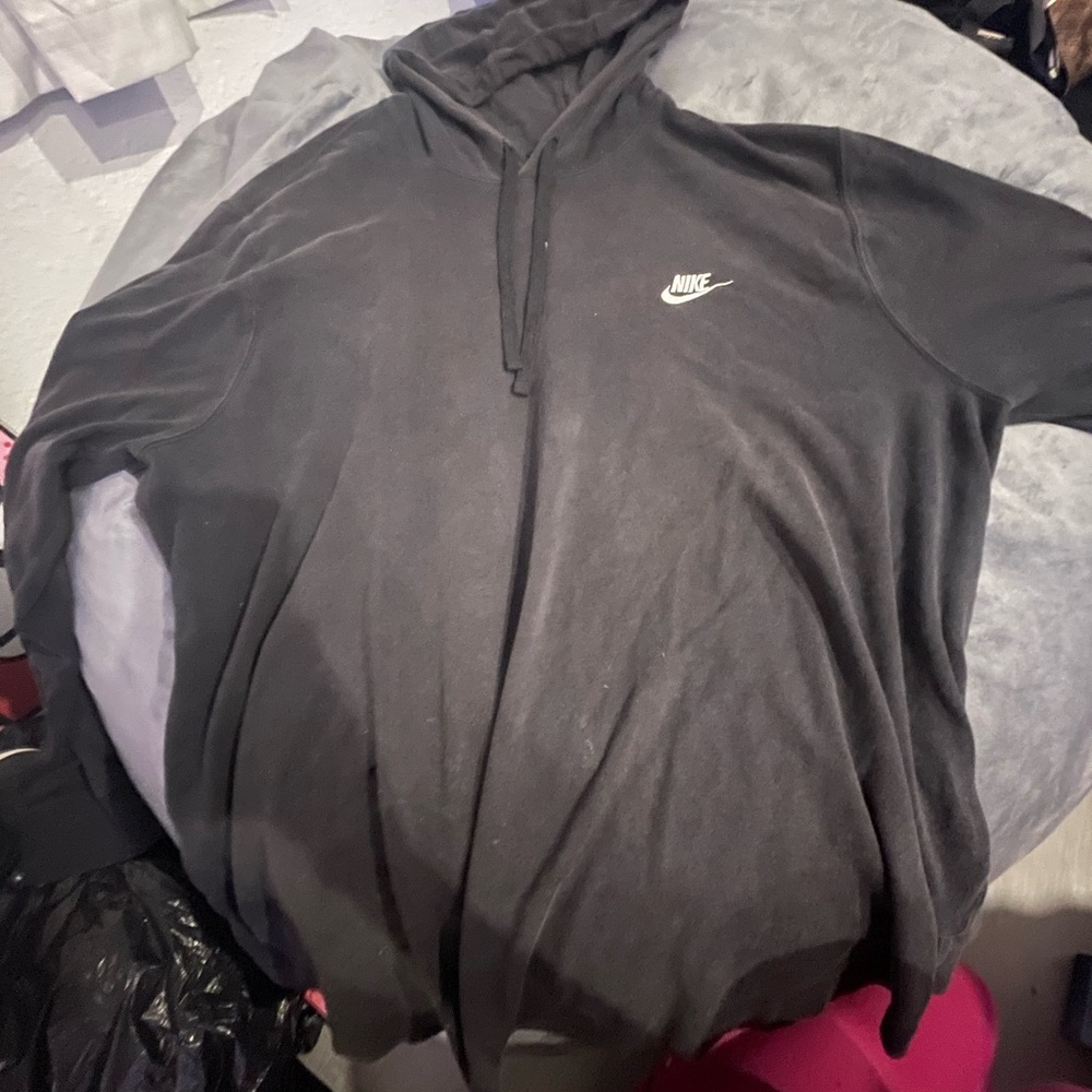 Nike Charcoal Hoodie with Logo